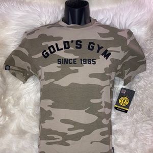 GOLD’S GYM Camo Logo T-Shirt S
